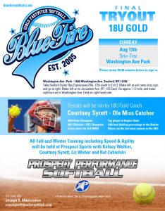 Final Tryout for 18U Gold